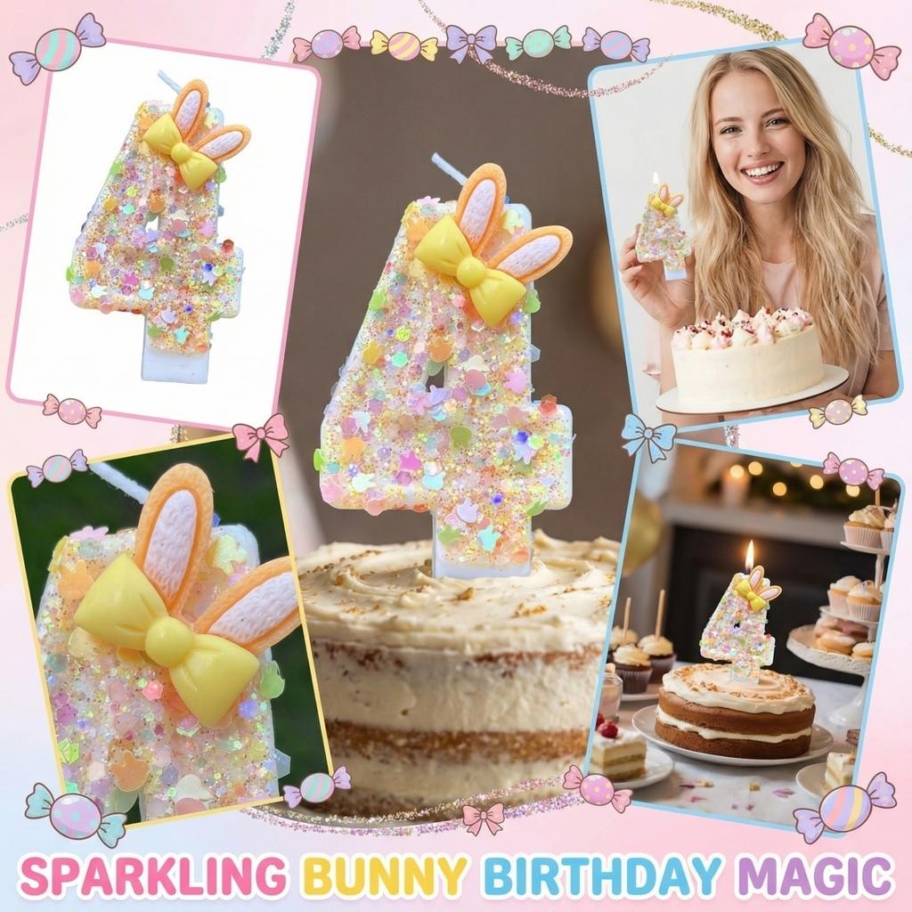 Fashion Cartoon Creative Birthday Candles Party Digital Candles