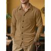 New Spring Autumn Men's Corduroy Shirt Europe Vintage Style Casual Versatile Long Sleeve Workwear Jacket for Men