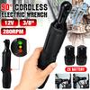 12V 3/8 Inches Cordless Electric Right Angle Wrench Ratchet Wrench With LED Lights 0/1/2 Batteries Power Tools