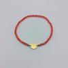 Minimalist Stainless Steel Crystal Bohemian Colored Beaded Heart Bracelet For Women