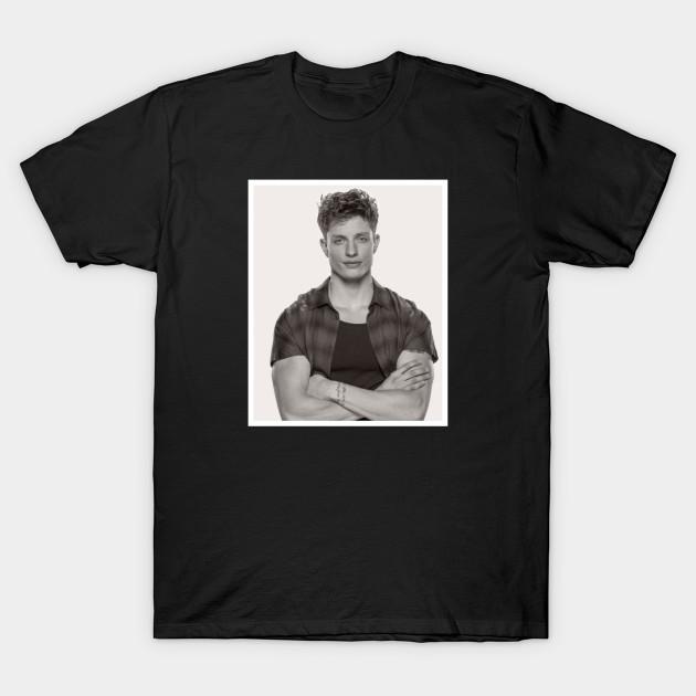 Asian Size Men Black Print T-shirt Matt Rife No-Cut Heat Transfer Print Cotton Tshirt