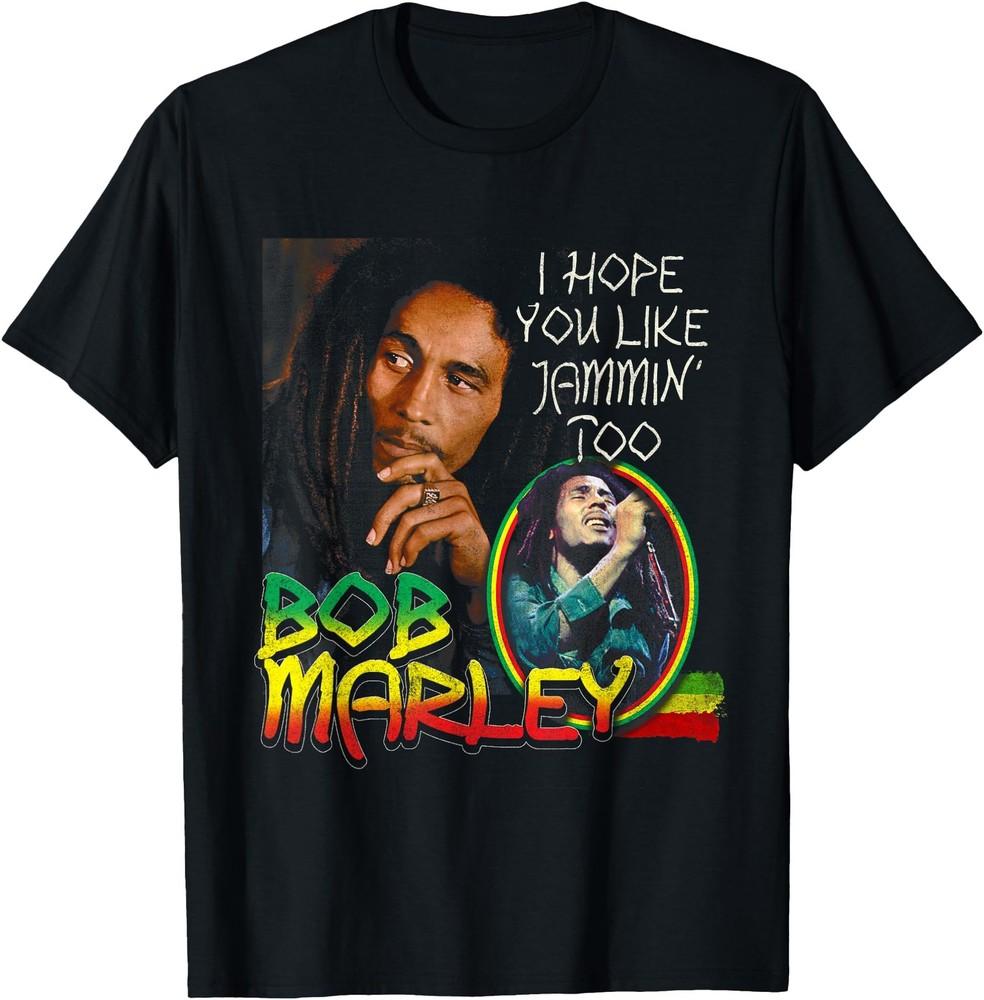 

Bob Marley Jammin T-Shirt I Hope You Like Jammin Too Shirt Gift For Fans Unisex T-Shirt XXXL