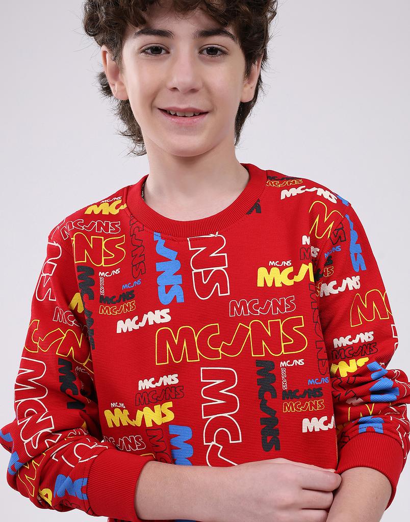 Monte Carlo Boy's Round Neck Full Sleeve Sweatshirt