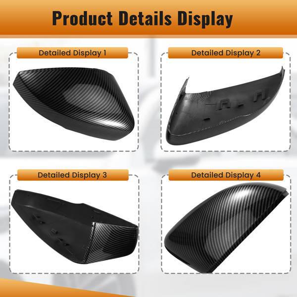 Rearview Mirror Covers for 09-17 Volkswagen Polo MK5 6R/6C - Pair