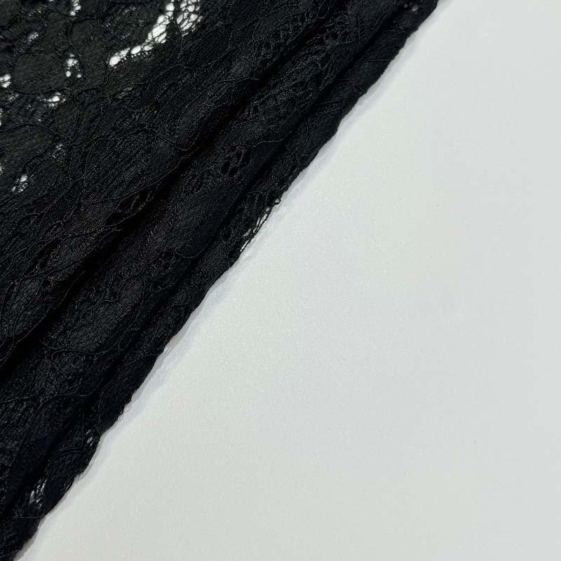 Tooxika Black Lace Slim See-through Long Sleeve New Spring And Autumn Fashion Tops