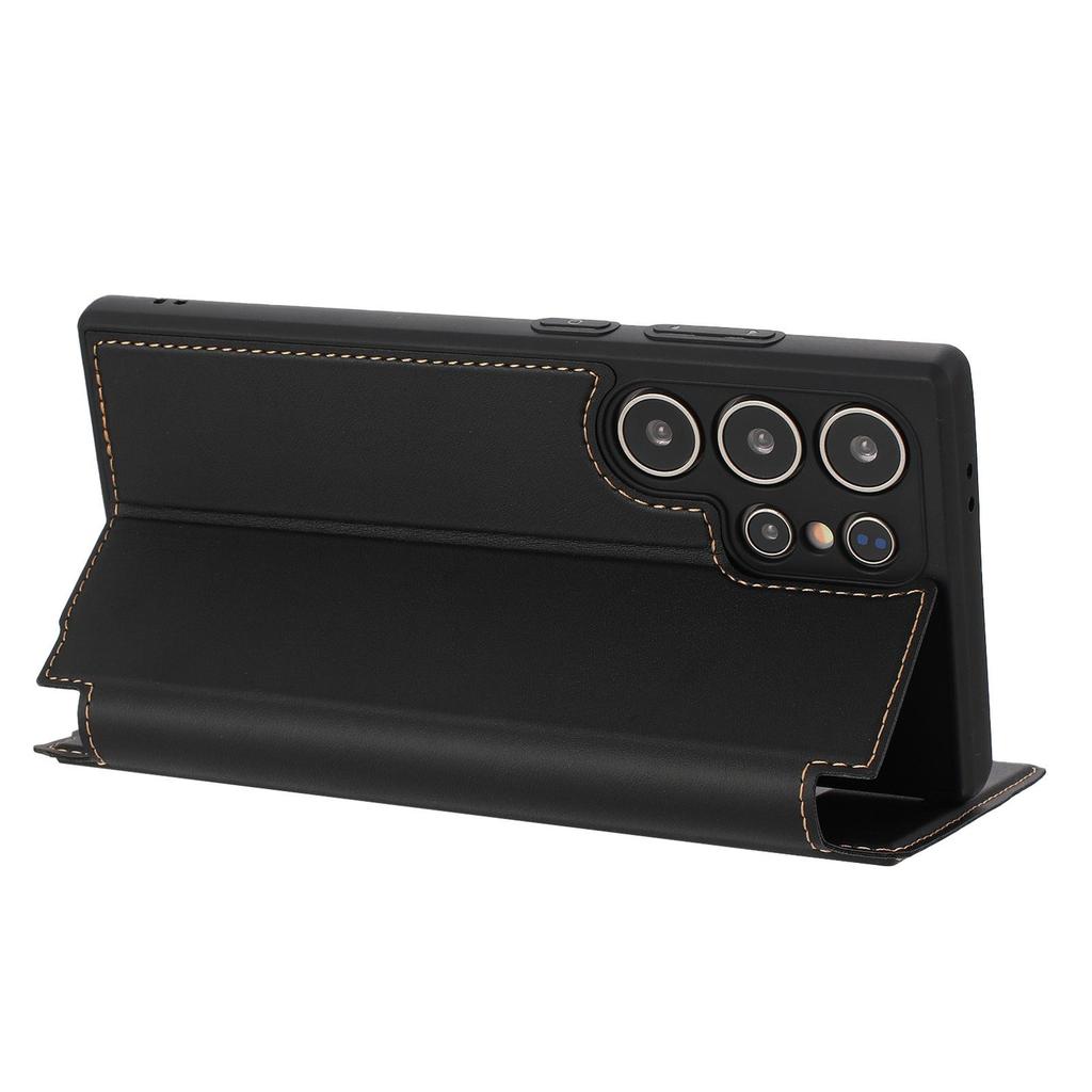 Samsung S25 Flip Ultra Leather Phone Case - Full Coverage, Lightweight, Magnetic Card Slot