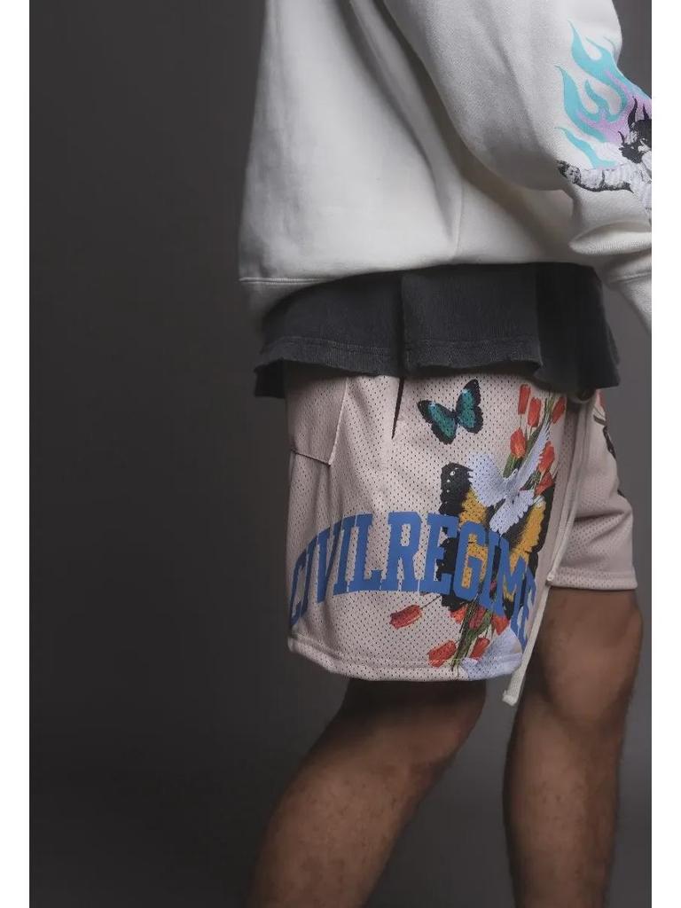 Pantaloni scurți de baschet hip-hop de la West Coast pentru bărbați