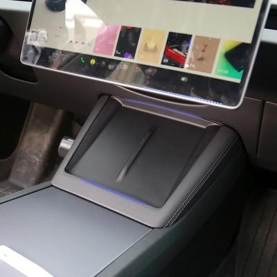 Wireless Charging Silicone Pad For Tesla Model 3 Highland Center Control Storage Box Armrest Non-slip Mat Phone Holder Pads