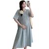 2026 Stylish A-Line Maternity Dress with Short Sleeves