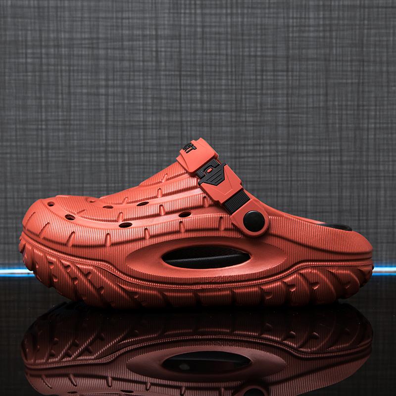Men EVA Water Slide Sandals Quiet Thick Sole Outdoor Beach Bathroom Slippers Lightweight Summer Shoes for Outdoor Walking Travel