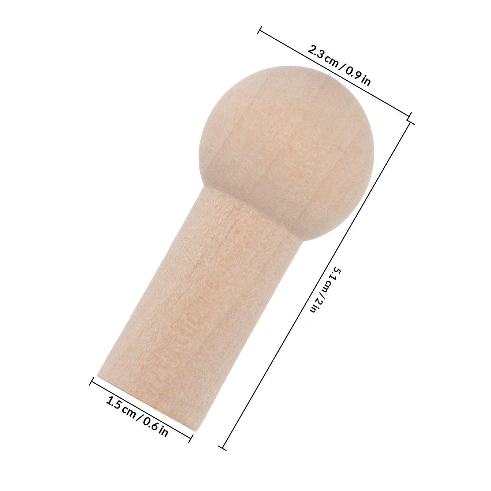 25Pcs Wooden Hook Hanger Rack Natural Wood Clothes Hanger Compact Closet Organizer Drying Rack for Everyday Use