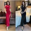 Vêtements pour femmes Célébrité Tempérament Robes Sexy et Moulantes Robes fendues Robes de soirée Clubbing Cheongsam