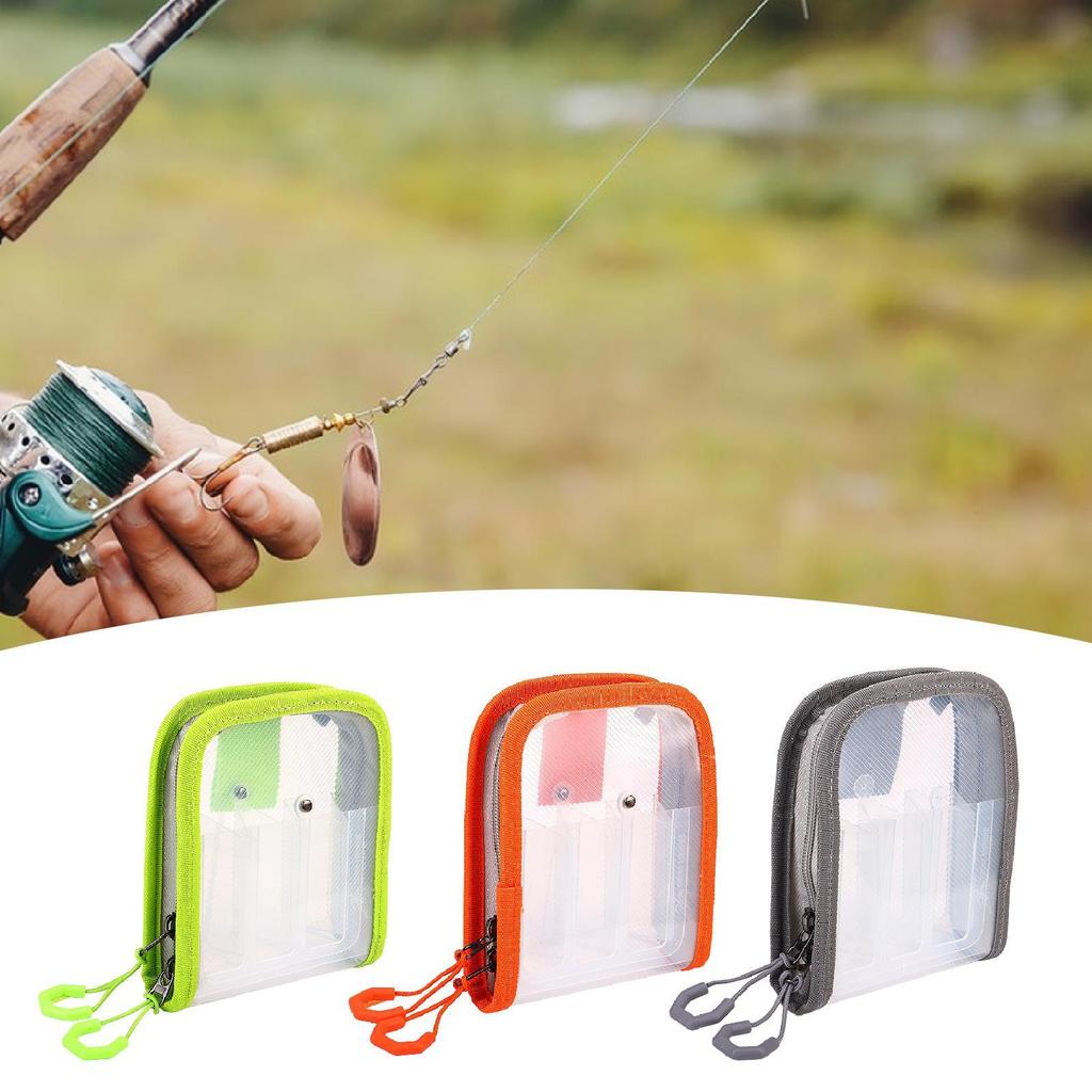 Fishing Lure Bag Accessory Protective Fishing Gear Organizer Outdoor Freshwater Zipper Versatile Compact Squid Jig Storage Bag