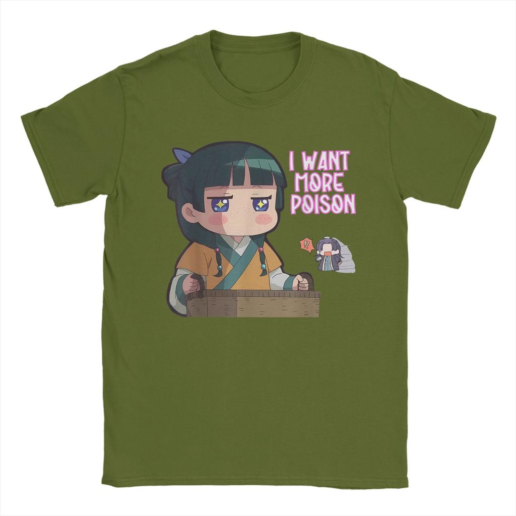 Les Carnets de l'Apothicaire Mao Mao T-Shirt pour Homme Mignon Fille Anime Drôle Humour T-Shirt en Coton Manches Courtes T-Shirts Idée Cadeau Hauts