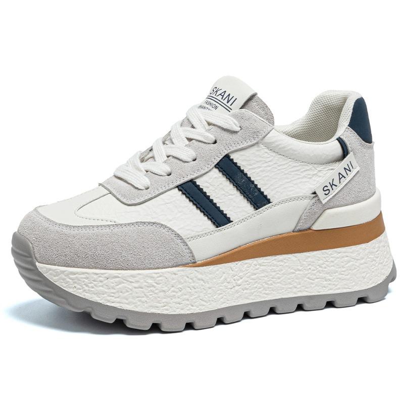 

Shoes Women s Autumn Thick-soled Casual Height Increase Fashion Lightweight Versatile Women s Sneakers Women s 40 бежевий