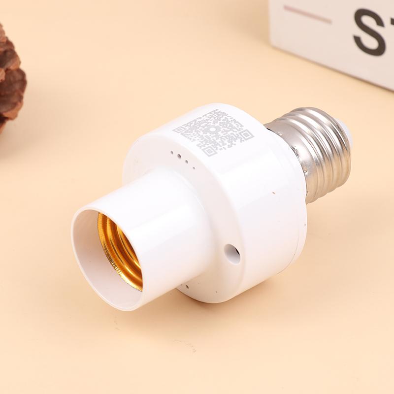 1Pc Smart Bluetooth -Compatible Light Socket E27 Bulb Adapter Lamp Holder Base Ac85-265V Smart Life App Controller