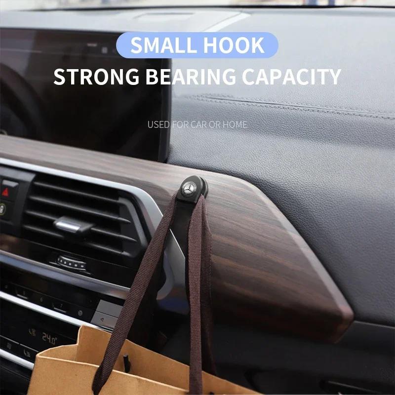 Car Hooks Self Adhesive Car Mini Storage Hooks Car Accessories For Mercedes Benz A B C R G Class AMG W211 W204 W210 W251 CLA GLA