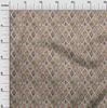 oneOone Cotton Flex Green Fabric Tribal Quilting Supplies Print Sewing Fabric by The Yard 40 Inch