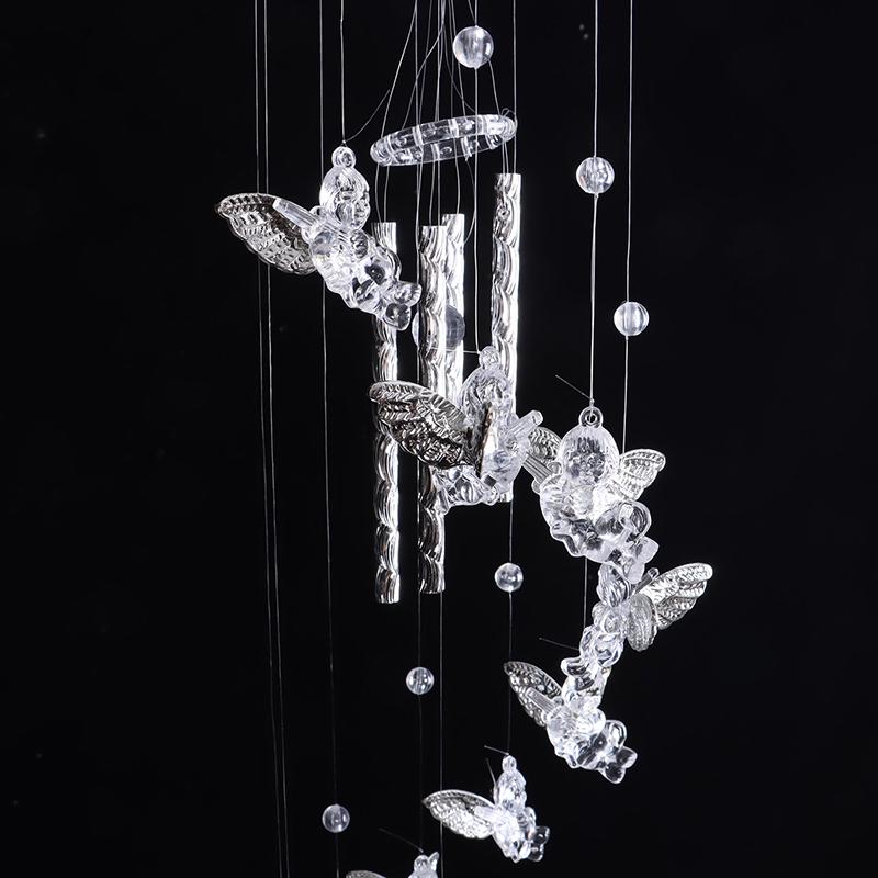 Wind Chimes Yard Gift Good Luck Guardian Angel Metal Bell Hanging Nice Sound