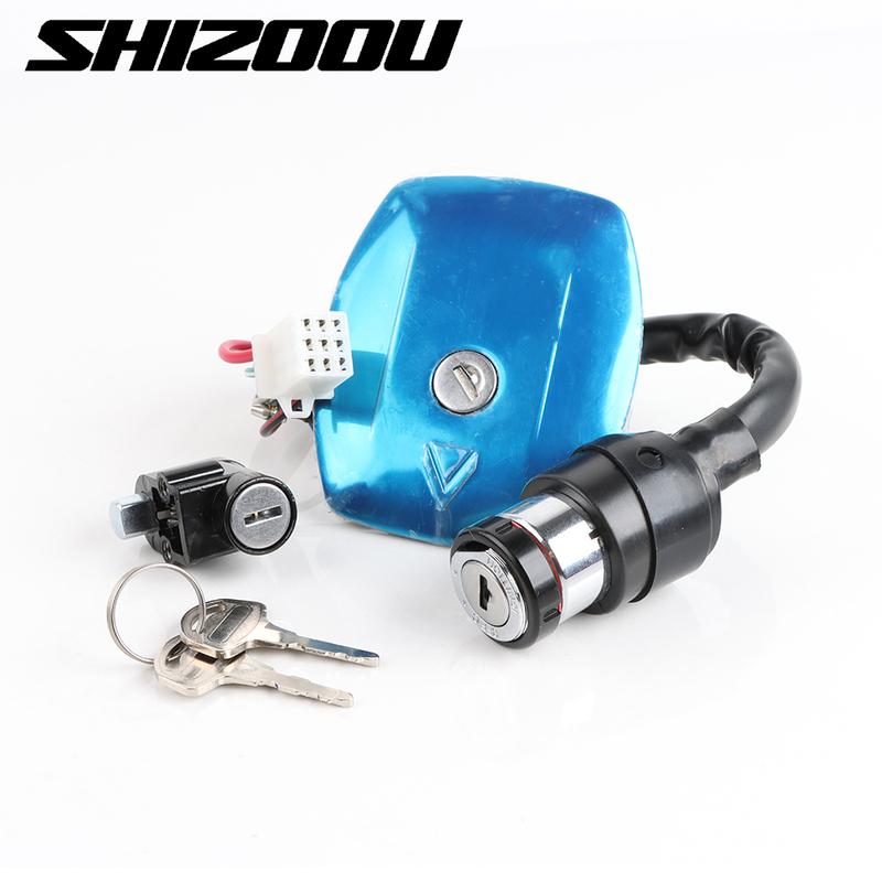 For Haojue Suzuki AX100  AX 100 Lock Set Motorcycle Ignition switch igntion lock set Tank Cap Lock Fuel Tank Lock