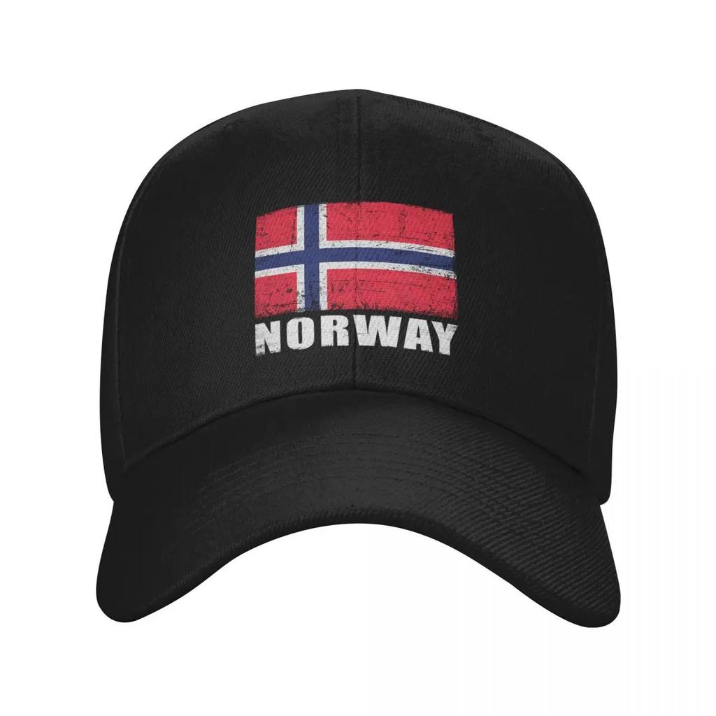 Personalizovaná baseballová čepice s vlajkou Norska Hip Hop Unisex Dámská Nastavitelná Táta Kšiltovka Jarní Snapback Čepice
