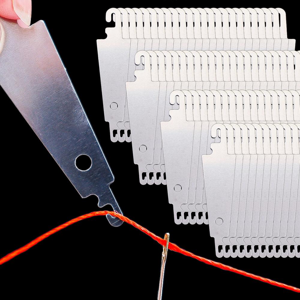 50PCS Stainless Steel Sewing Threader