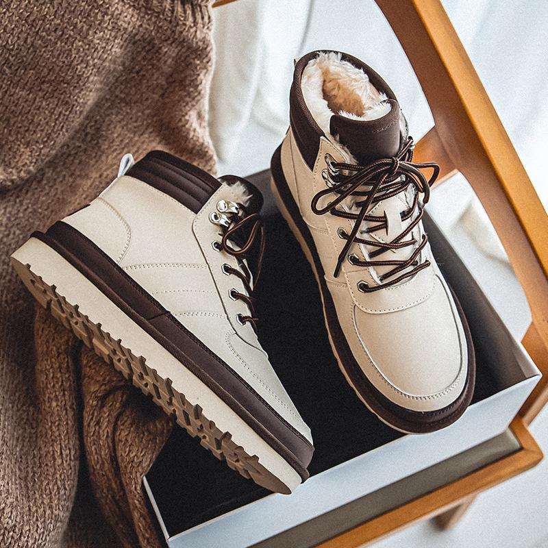 

Снегоступы зимние новые уличные на толстой подошве на толстой подошве верхняя одежда короткие голенища бархатные утолщенные теплые на толстой подошве нескользящие хлопковые ботинки 38 бежевый