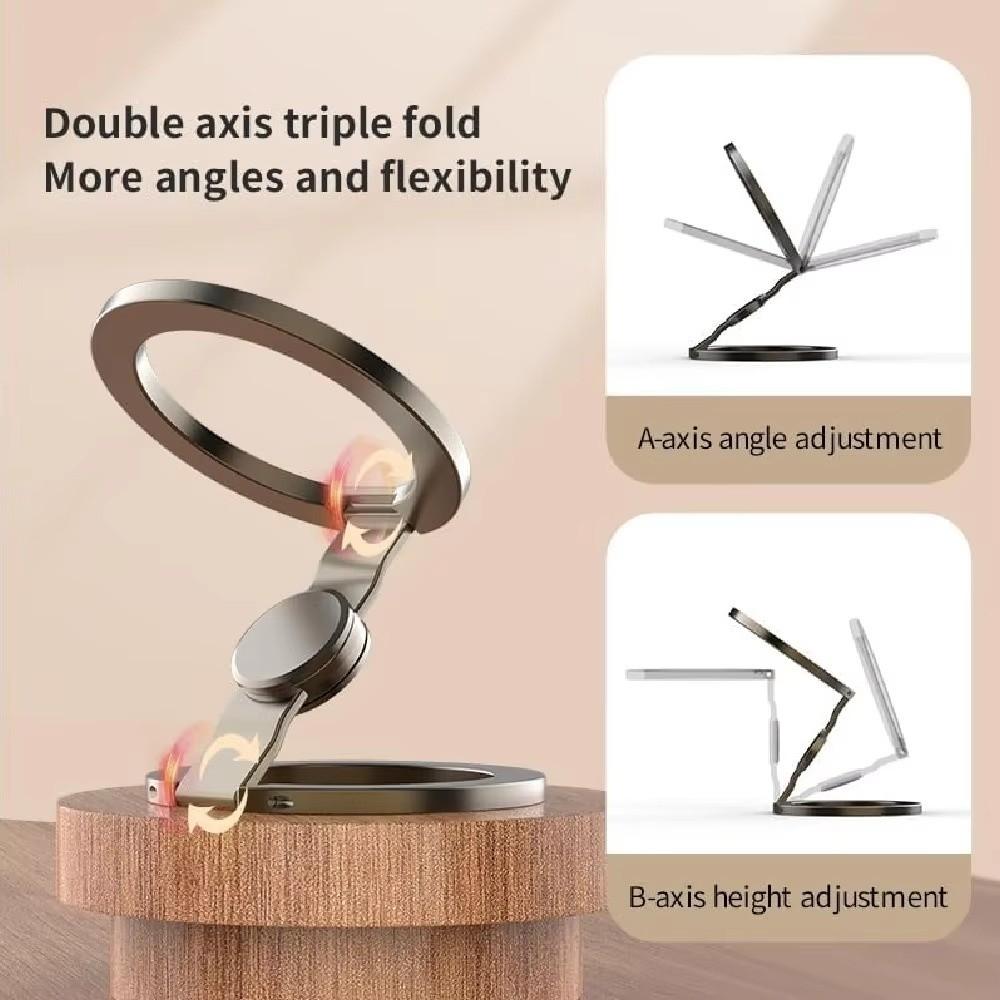 360° Rotating Mobile Phone Stand Double Sided Magnetic Magnetic Phone Grip  Travel