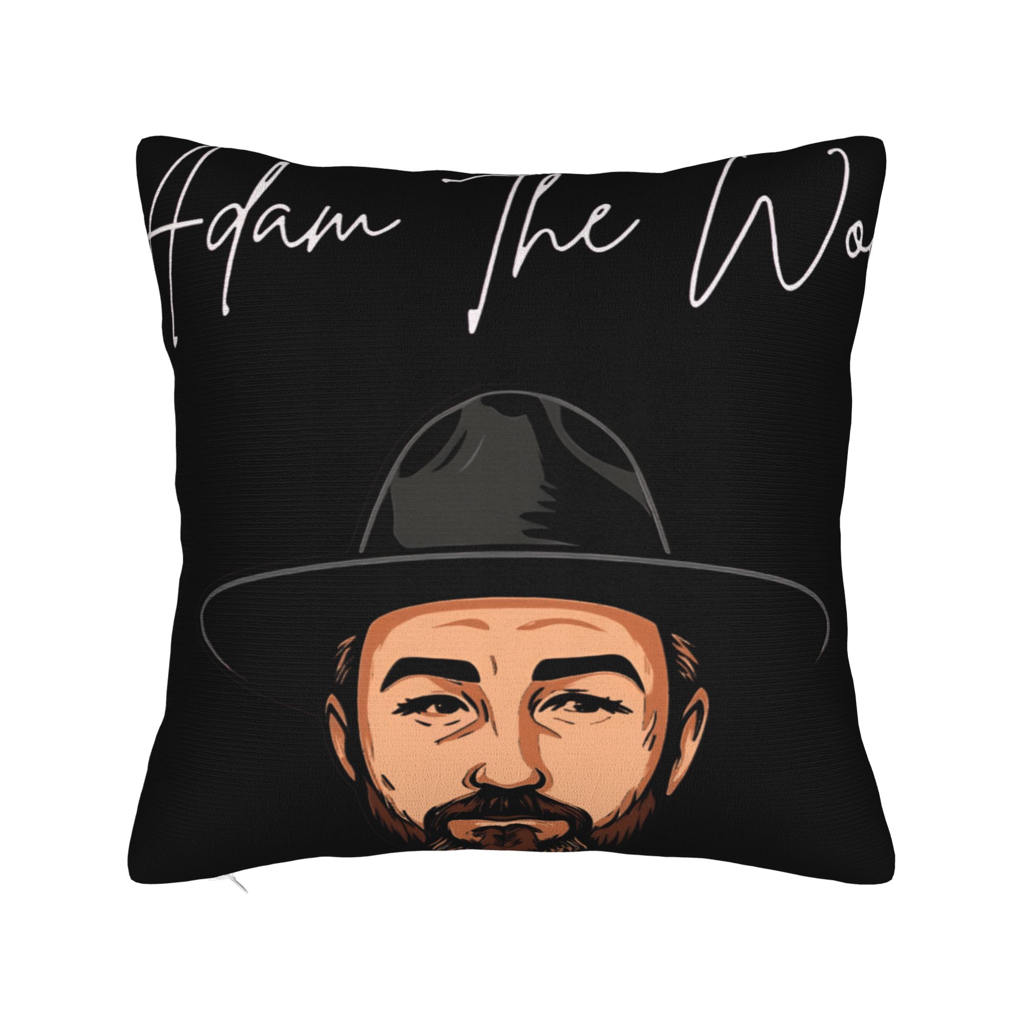 

Adam the Woo Pillow Cover Soft Cushion Cover Retro Trendy Pillow Case For Couch Sofa Bedroom 12x12Inch