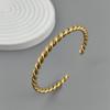 Double-layer Wire-wrapped Stainless Steel Gold-plated 18K Bracelet, High-quality Waterproof Silver Jewelry, Gift for Couples