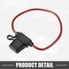 A ABSOPRO Fuse Holder 15A Standard Style Fuse 12AWG Fuse Holder Waterproof 12