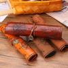 Treasure Map Roll Case Bag Purse Pouch Cosmetic Make Up PU Bag Leather Pen Pencil Case for School
