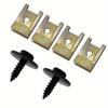 Metal Screw Base U Clip Auto Fastener for Car Fender Bumper Protection Interior Modification Parts