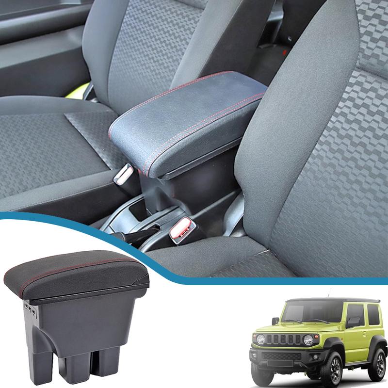 

Автомобильная консоль, центральный подлокотник, коробка в сборе для Suzuki Jimny JB64 JB74 2019-2023, автомобильные аксессуары для интерьера с 3 портами USB для зарядки
