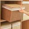Large Capacity Foldable Storage Bin Plaid lining Laundry Storage Basket Multifunction Organizer