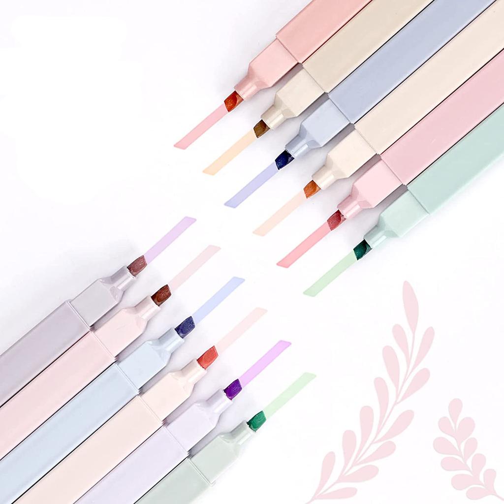 Kit 6/12pcs Morandi Color Highlighter Pen Set for Taking Notes