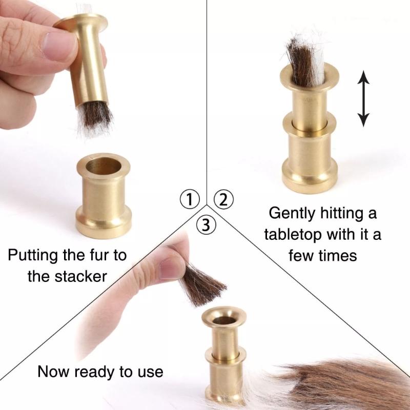 Skladač vlasů pro vázání mušek Mosazný skladač vlasů Nástroj pro vázání mušek Nástroj na výrobu mušek Rybářské potřeby Odnímatelný doplněk pro vázání mušek