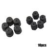 10Pcs R134a A/C Cap Sealing Cap 5Pcs High Pressure 5Pcs Low Pressure Black 16mm Cap Car A/c Replacement Accessories Black Durabl