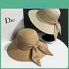 Womens Straw Chic Beach Hat Adjustable Fit Elegant Bow Perfect Summer Outing