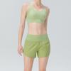 Women Shorts Breathable Quick Dry Tummy Control Sweat-absorbent with Zipper Pocket Fitness Workout Solid Color Summer Women Workout Training Shorts