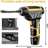 120W Wireless Car Air Pump Handheld USB Air Compressor Pneumatic Tire Inflator With Digital Display With LED Car Pressure Gauge