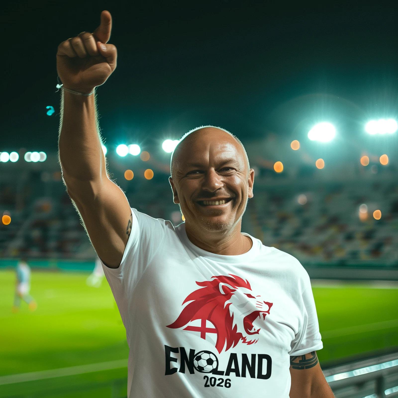 2026 World Cup England Soccer Fan T-shirt 2XL