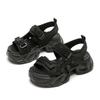 2025 new rhinestone platform sandals women's summer casual wear sports increase not tired feet sandals women's shoes