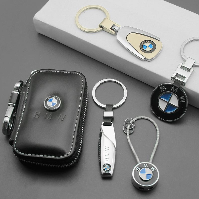 3D Metal Leather Emblem Car Keychain Key Chain Key Rings Bag For BMW X1 X3 X5 X6 X7 F20 F22 F23 F85 F86 E90 E91 F32 F33 F34 F36