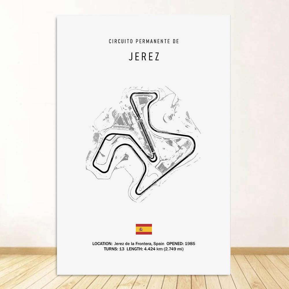 Classic Black And White Vintage Wall Art Formula 1 Imola Monaco Monza Circuit HD Oil On Canvas Posters And Home Decor Gifts