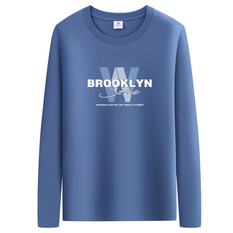 

QICED Футболка с длинным рукавом Хлопок Мужское нижнее белье Топы Летняя базовая футболка Осенняя одежда XXXXXL синий