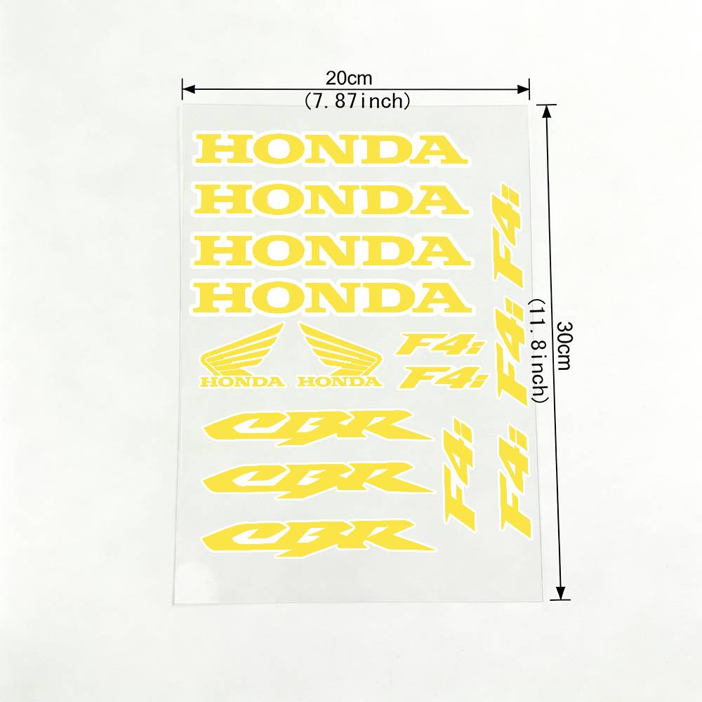 For HONDA CBR F4i 18 Colors Motorcycle Reflective Stickers Waterproof Decals For Helmet Scooter Fuel Tank Toolbox Racing XL0
