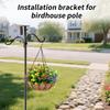 Bird Feeder Pole Adjustable Hummingbird Bird Feeder Post Garden Decor Birdhouse Mounting Post Support Rod For Weather Station