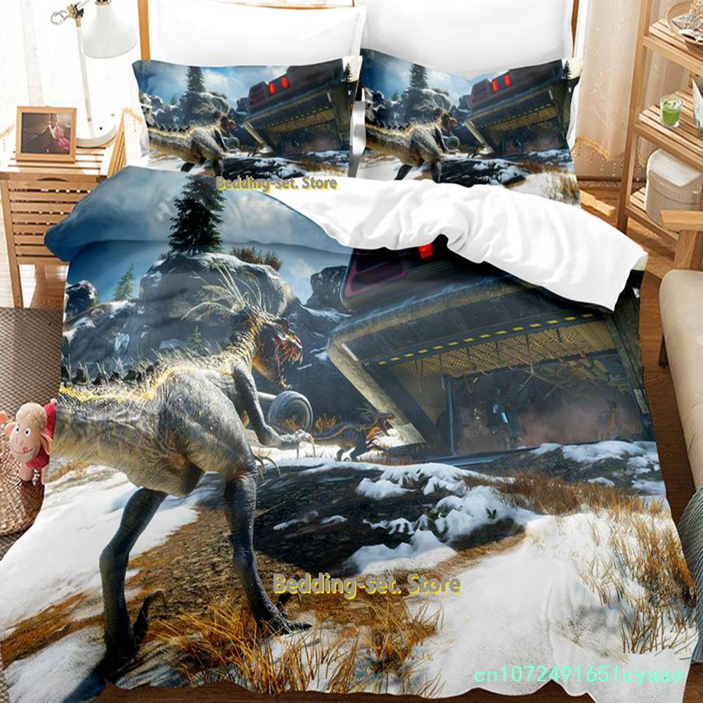 Game Second Extinction Bedding Set Cartoon Anime three-piece Set Adult Kid Bedroom Duvetcover Sets 3D Kawaii Duvet