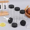 5/6 Pcs Durable Plastic Seasoning Jar, Portable Salt Cellar, Empty Pepper Shaker, Double Flip-Top Transparent Seasoning Jar